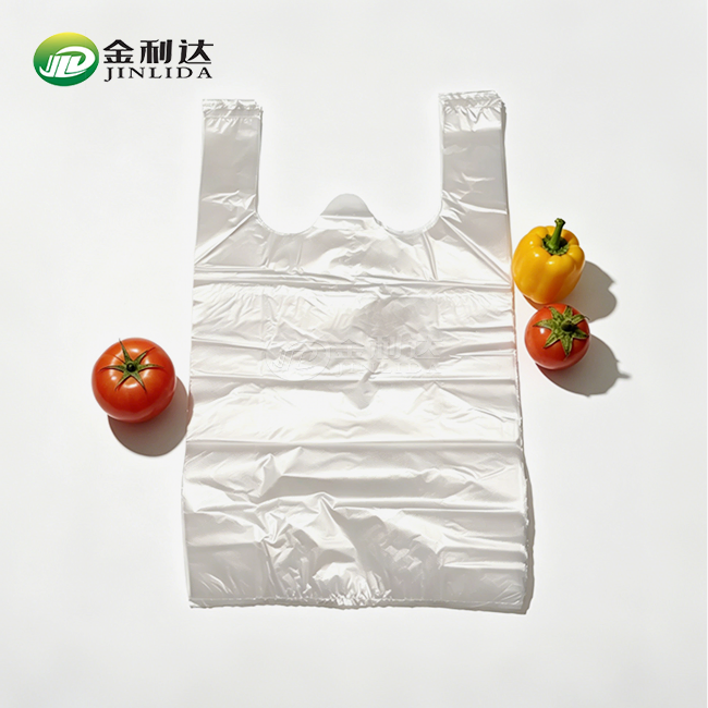 White Plastic Vest Carrier Bags